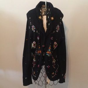 Vintage ugly Christmas sweater cardigan